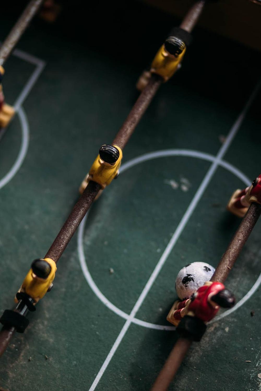  close_up_and_top_photography_of_football_table